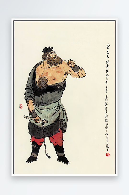 高清水浒人物中式装饰画-众图网