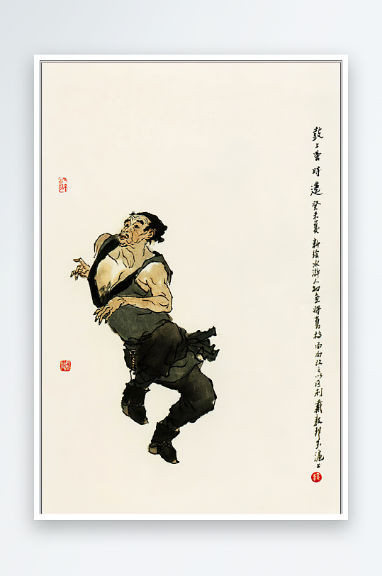 高清水浒人物中式装饰画-众图网