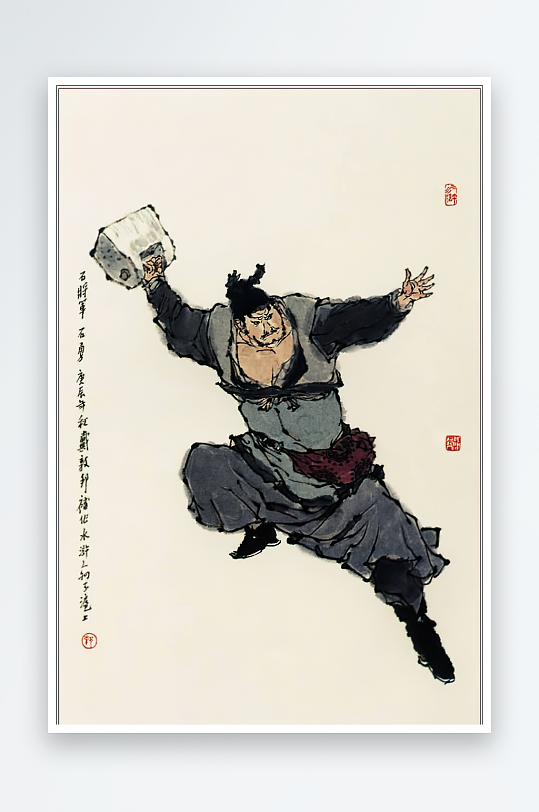高清水浒人物中式装饰画-众图网