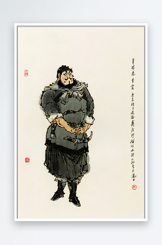 高清水浒人物中式装饰画-众图网