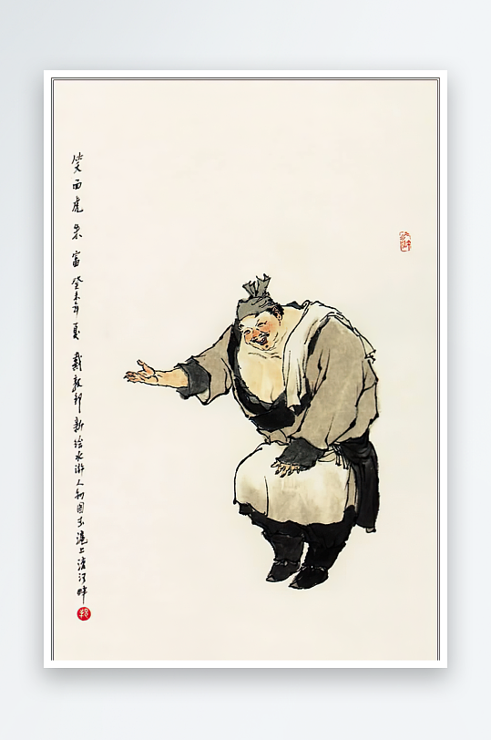 高清水浒人物中式装饰画-众图网