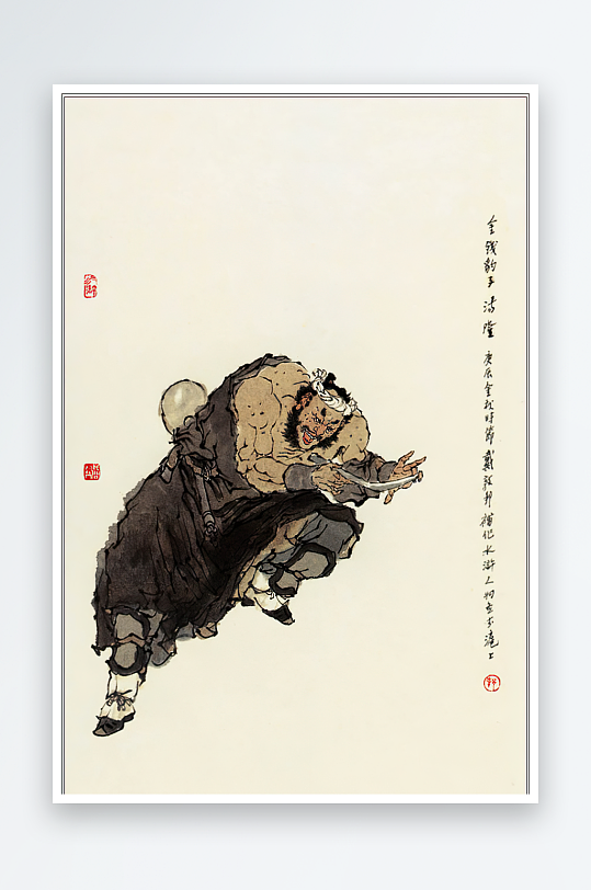 高清水浒人物中式装饰画-众图网
