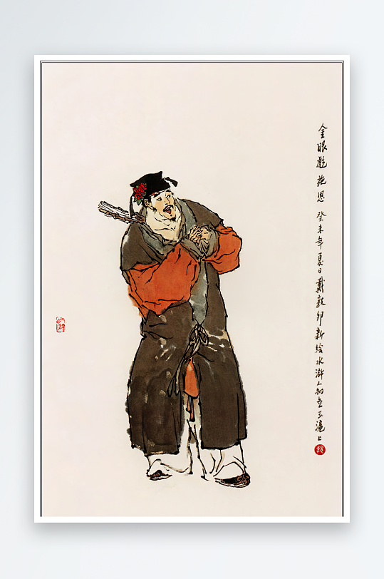 高清水浒人物中式装饰画-众图网