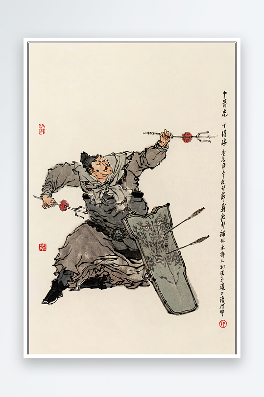 高清水浒人物中式装饰画-众图网