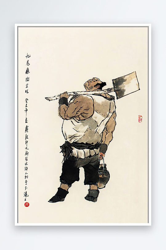 高清水浒人物中式装饰画-众图网