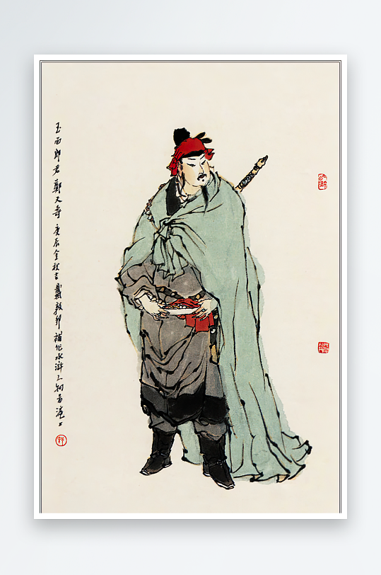 高清水浒人物中式装饰画-众图网