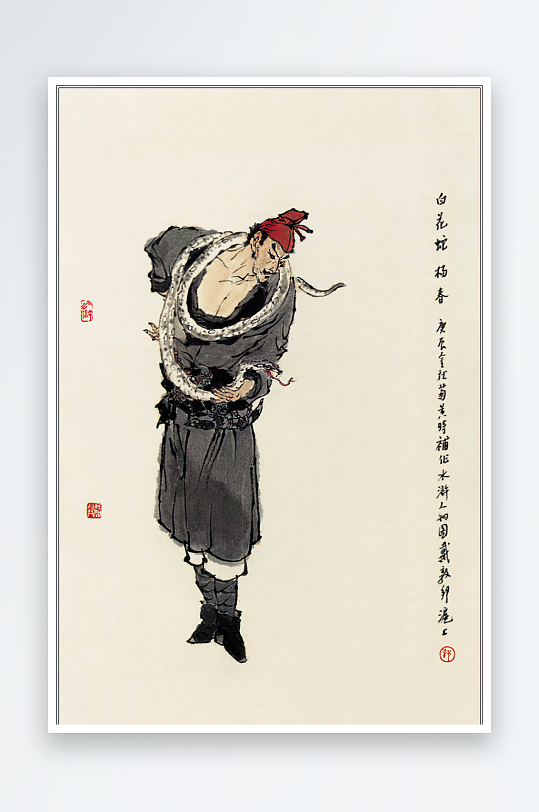 高清水浒人物中式装饰画-众图网