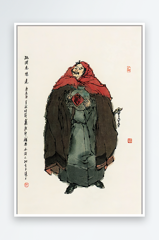 高清水浒人物中式装饰画-众图网