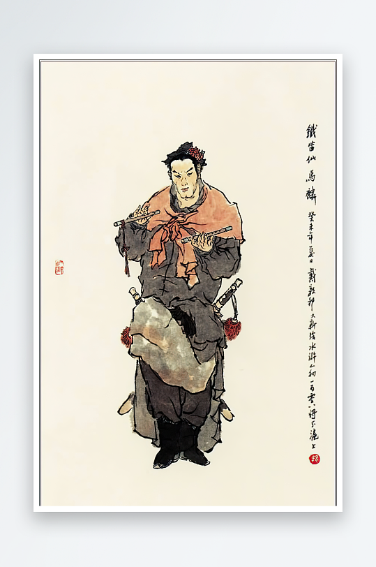 高清水浒人物中式装饰画-众图网