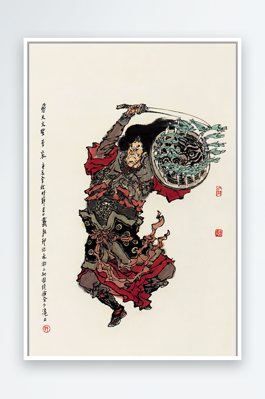 高清水浒人物中式装饰画-众图网