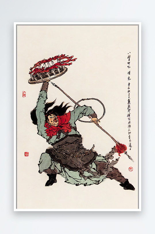 高清水浒人物中式装饰画-众图网