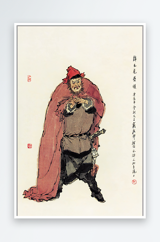 高清水浒人物中式装饰画-众图网