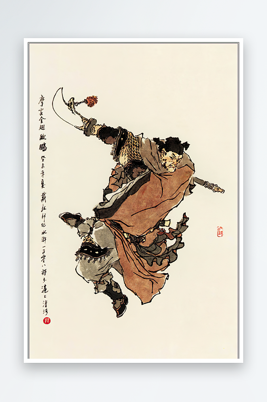 高清水浒人物中式装饰画-众图网