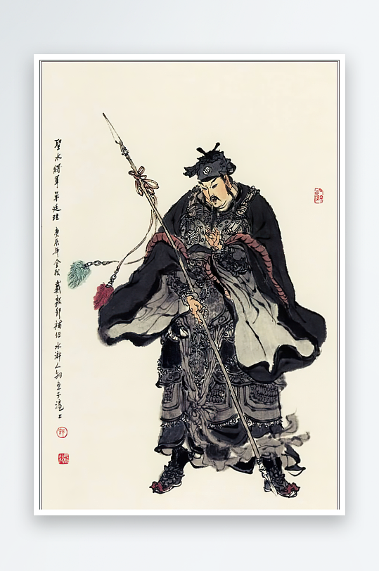 高清水浒人物中式装饰画-众图网