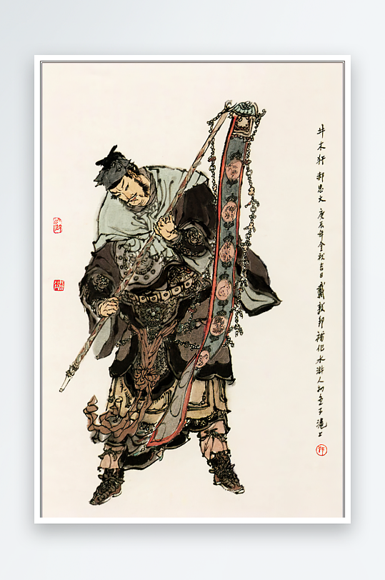 高清水浒人物中式装饰画-众图网