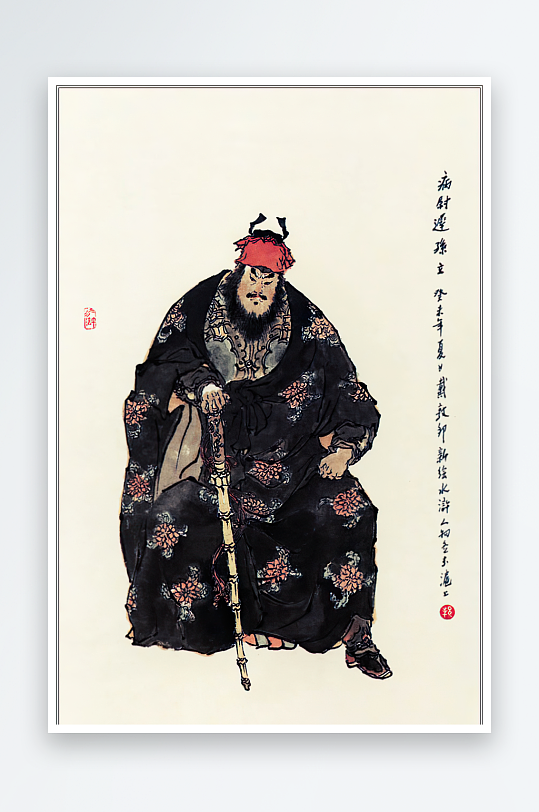 高清水浒人物中式装饰画-众图网