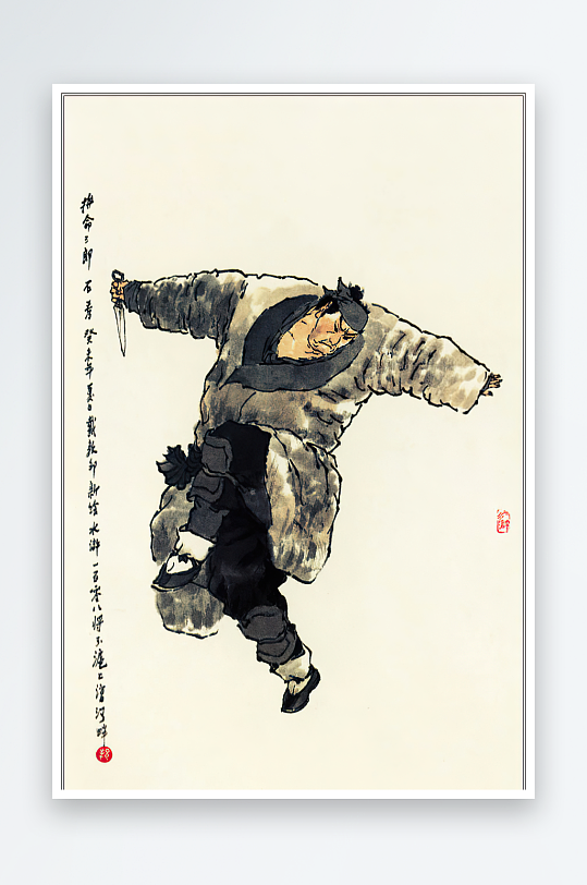 高清水浒人物中式装饰画-众图网