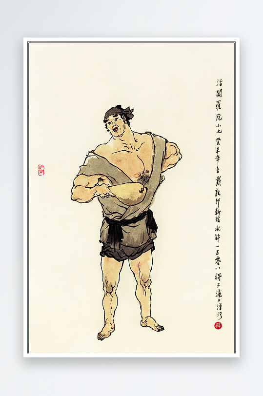 高清水浒人物中式装饰画-众图网