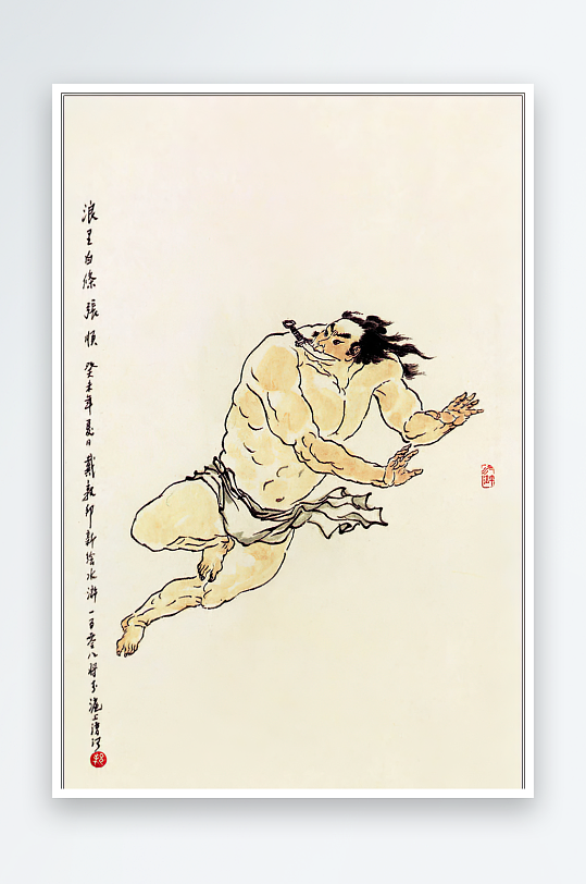 高清水浒人物中式装饰画-众图网