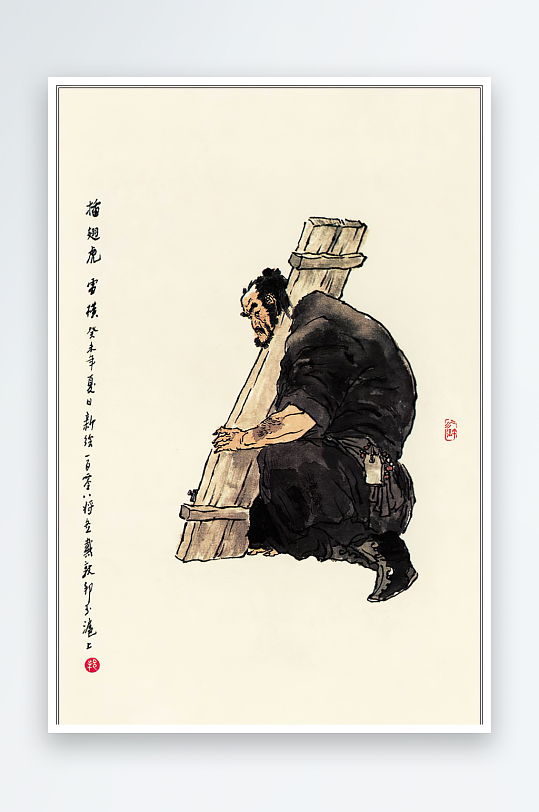 高清水浒人物中式装饰画-众图网