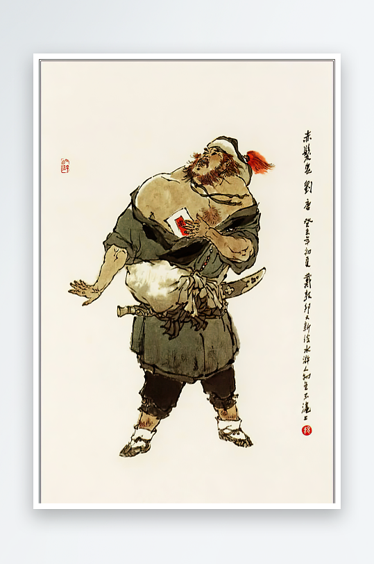 高清水浒人物中式装饰画-众图网