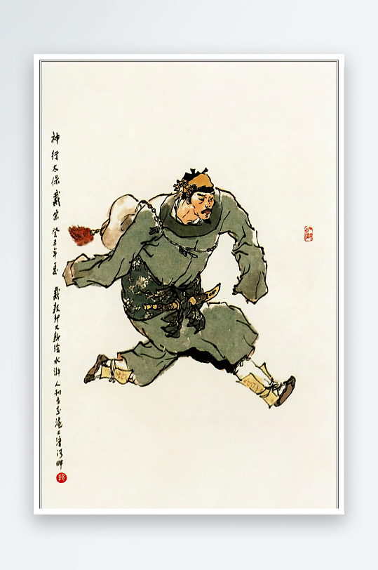 高清水浒人物中式装饰画-众图网