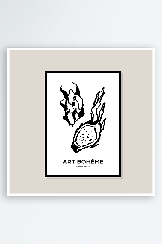 创意矢量食物装饰画-众图网