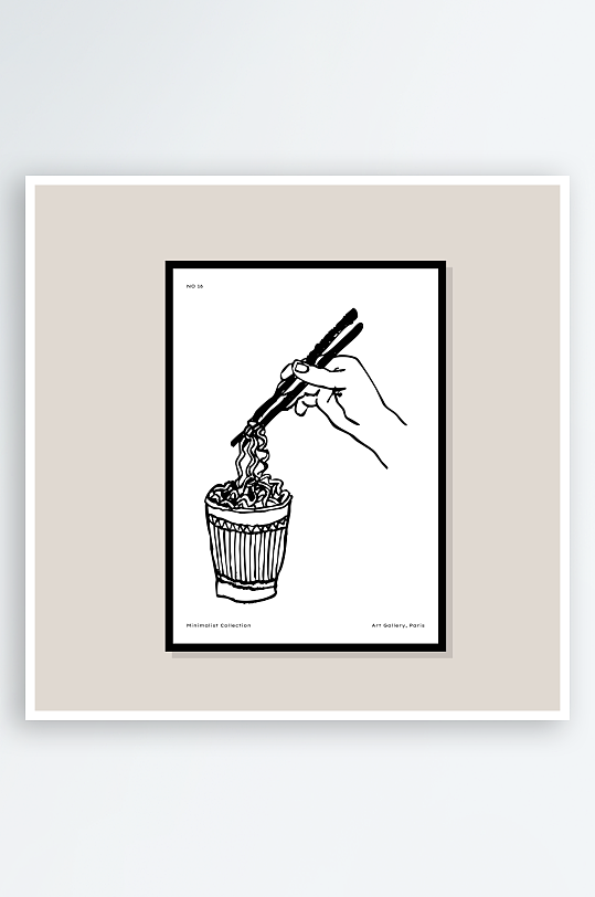 创意矢量食物装饰画-众图网