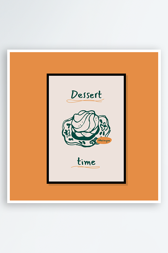 创意矢量食物装饰画-众图网