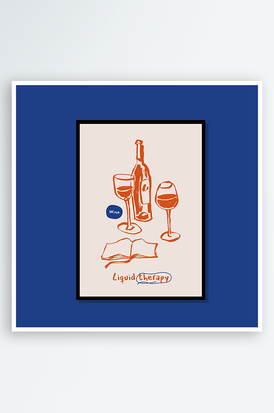 创意矢量食物装饰画-众图网