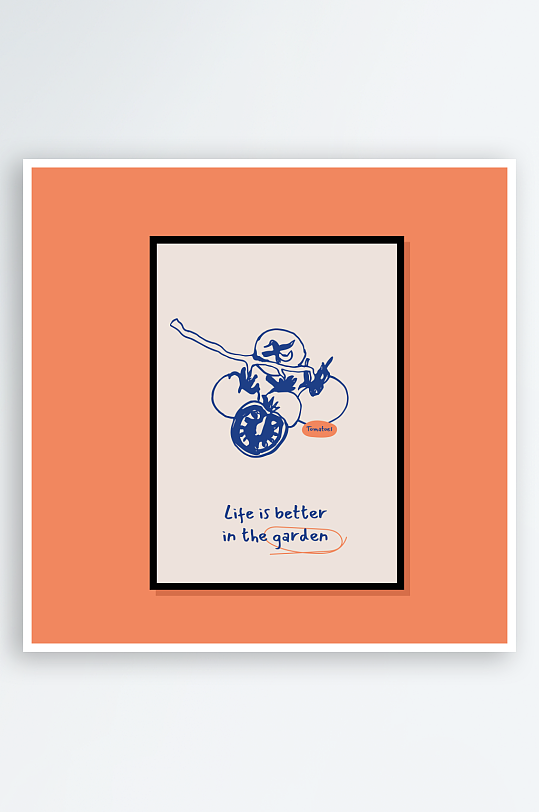 创意矢量食物装饰画-众图网