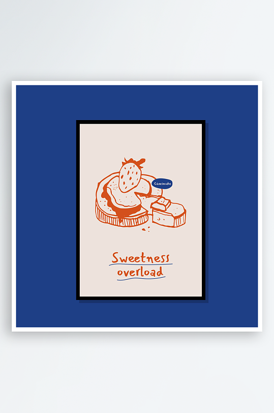 创意矢量食物装饰画-众图网