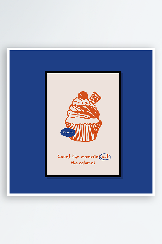 创意矢量食物装饰画-众图网