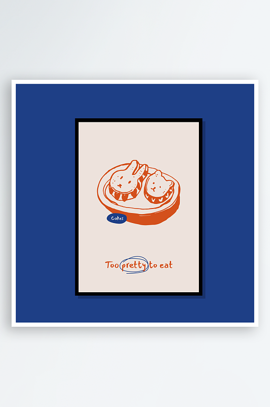 创意矢量食物装饰画-众图网