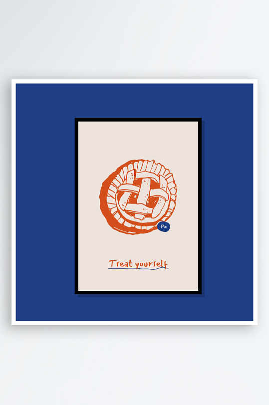 创意矢量食物装饰画-众图网