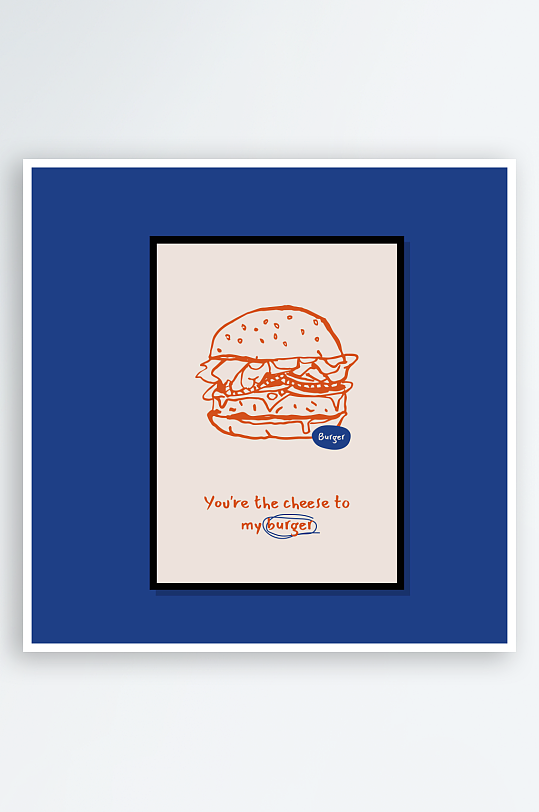 创意矢量食物装饰画-众图网