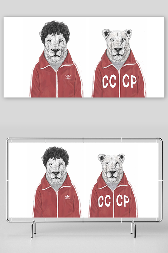 创意高清动物装饰画-众图网