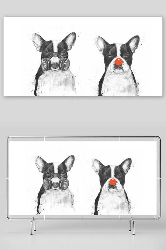 创意高清动物装饰画-众图网