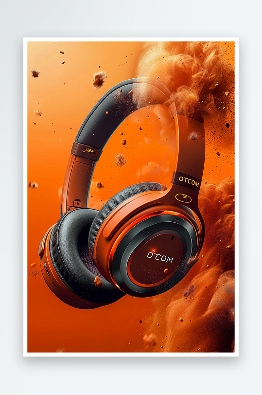 创意头戴式耳机摄影-众图网