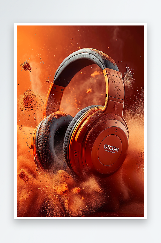 创意头戴式耳机摄影-众图网