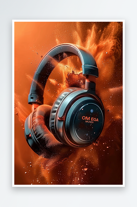 创意头戴式耳机摄影-众图网