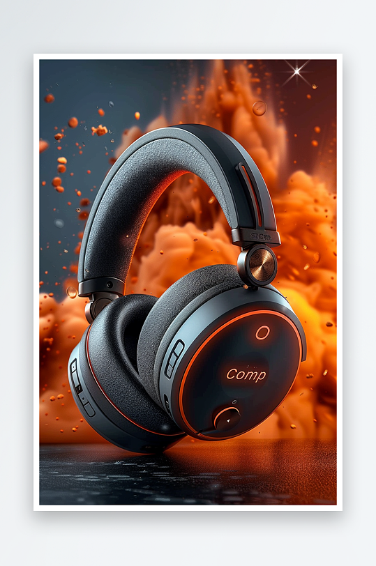 创意头戴式耳机摄影-众图网