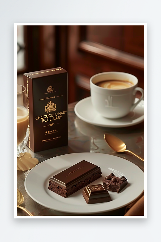 美味巧克力咖啡场景-众图网