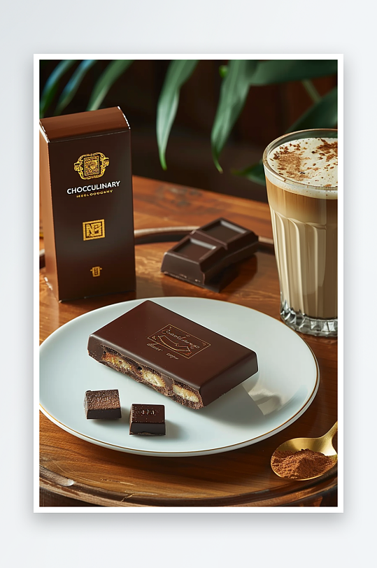 美味巧克力咖啡场景-众图网