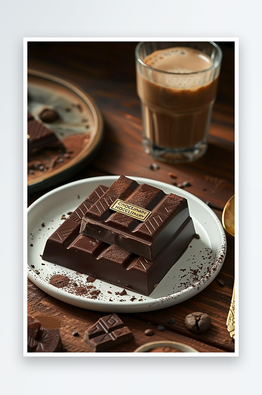 美味巧克力咖啡场景-众图网