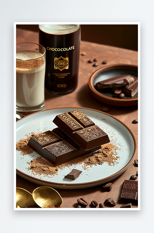 美味巧克力咖啡场景-众图网