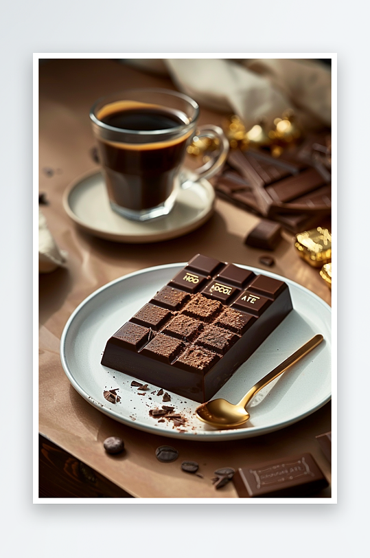美味巧克力咖啡场景-众图网