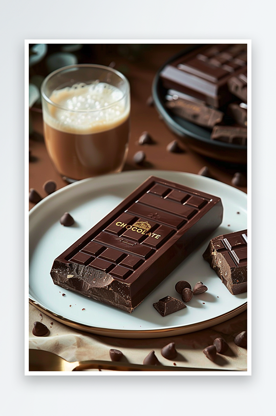 美味巧克力咖啡场景-众图网