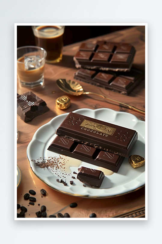 美味巧克力咖啡场景-众图网