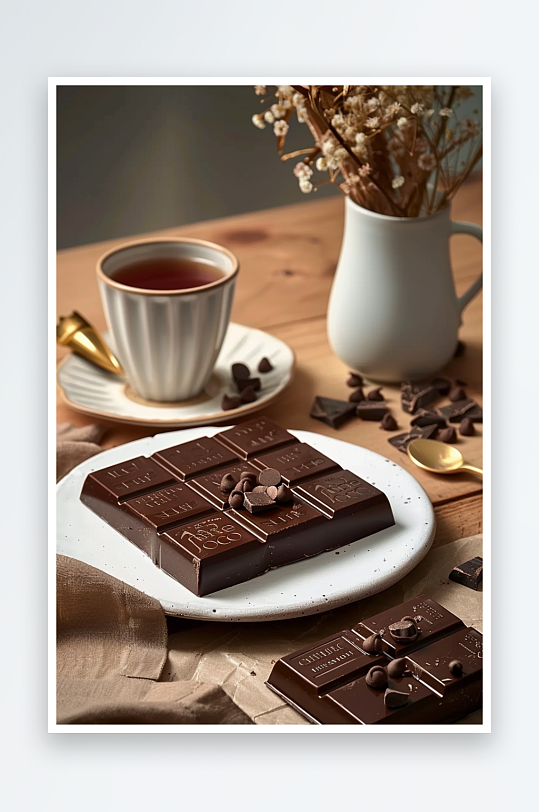 美味巧克力咖啡场景-众图网
